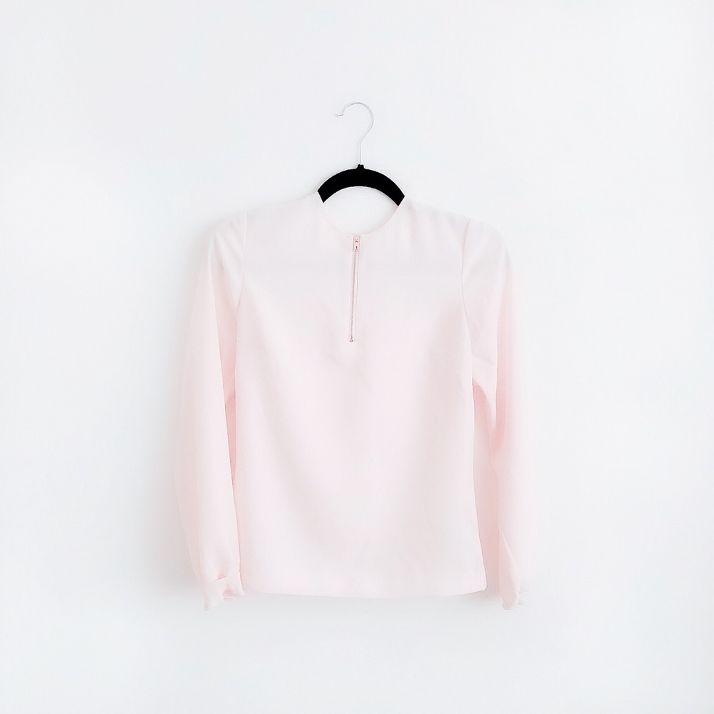 ted baker zip up baby pink top
